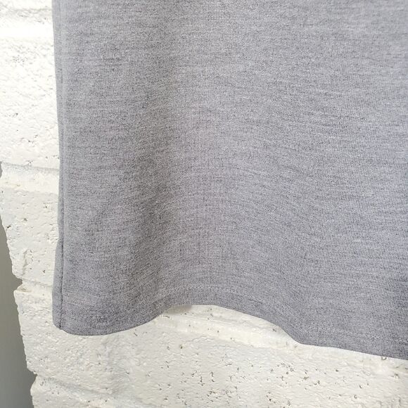 Fabletics Yani Mini Dress Size Medium Heathered Gray Jersey Knit Athleisure - Picture 8 of 9